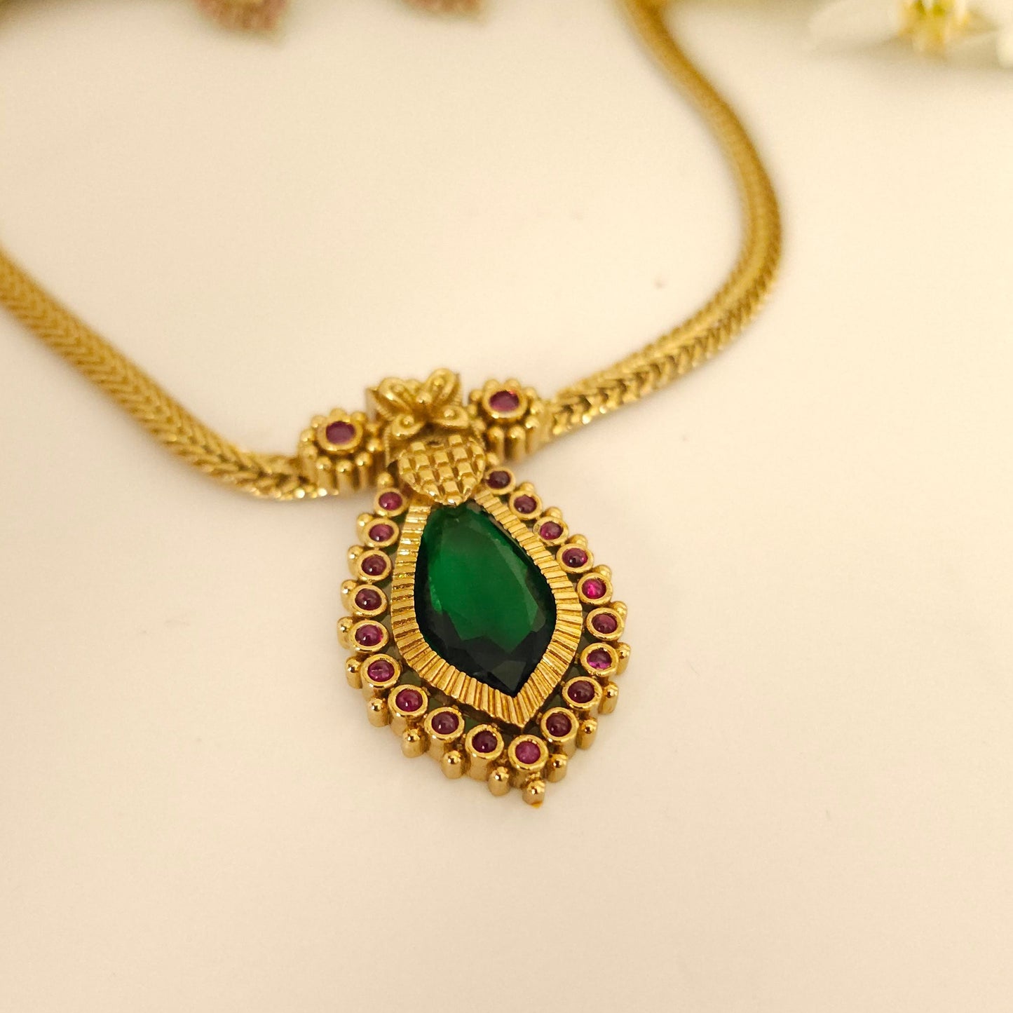Kerala Palakka design Necklace Set