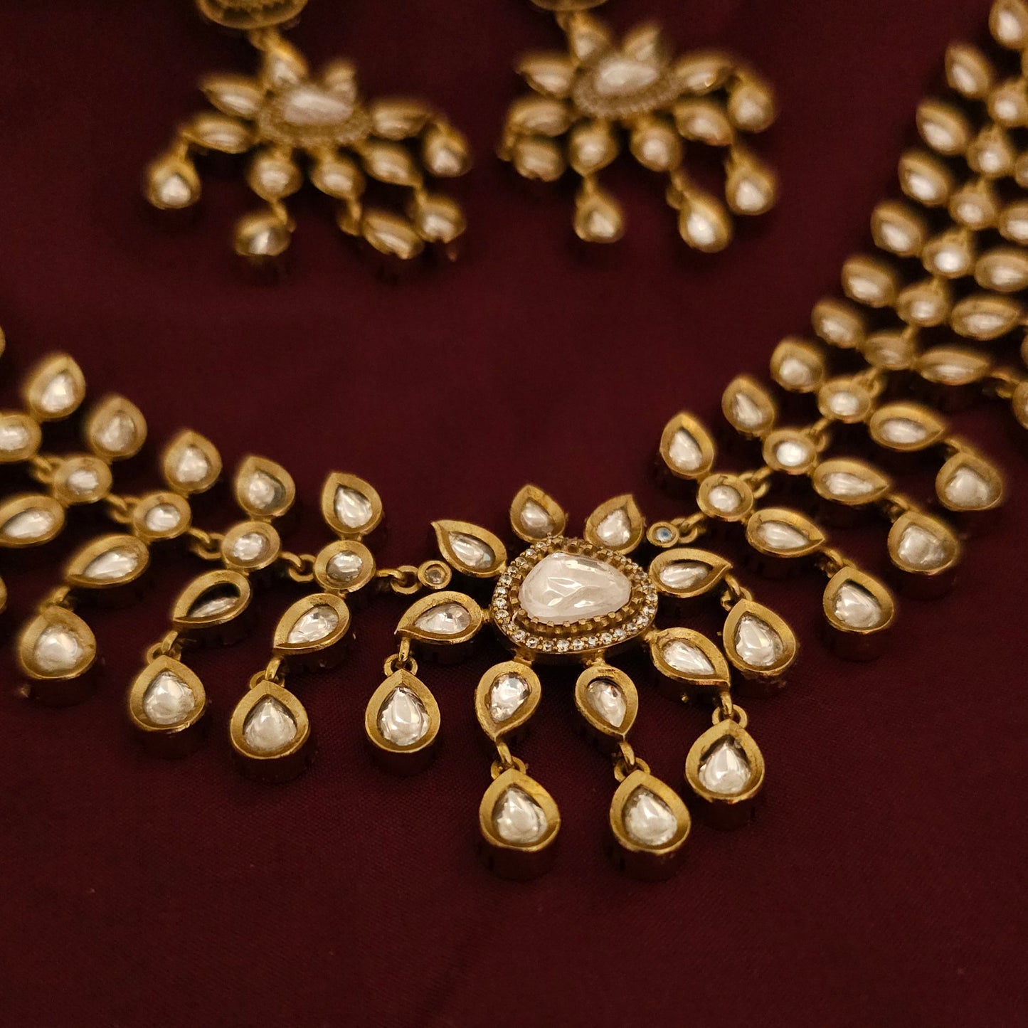Noor Polki Kundan Statement Necklace Set