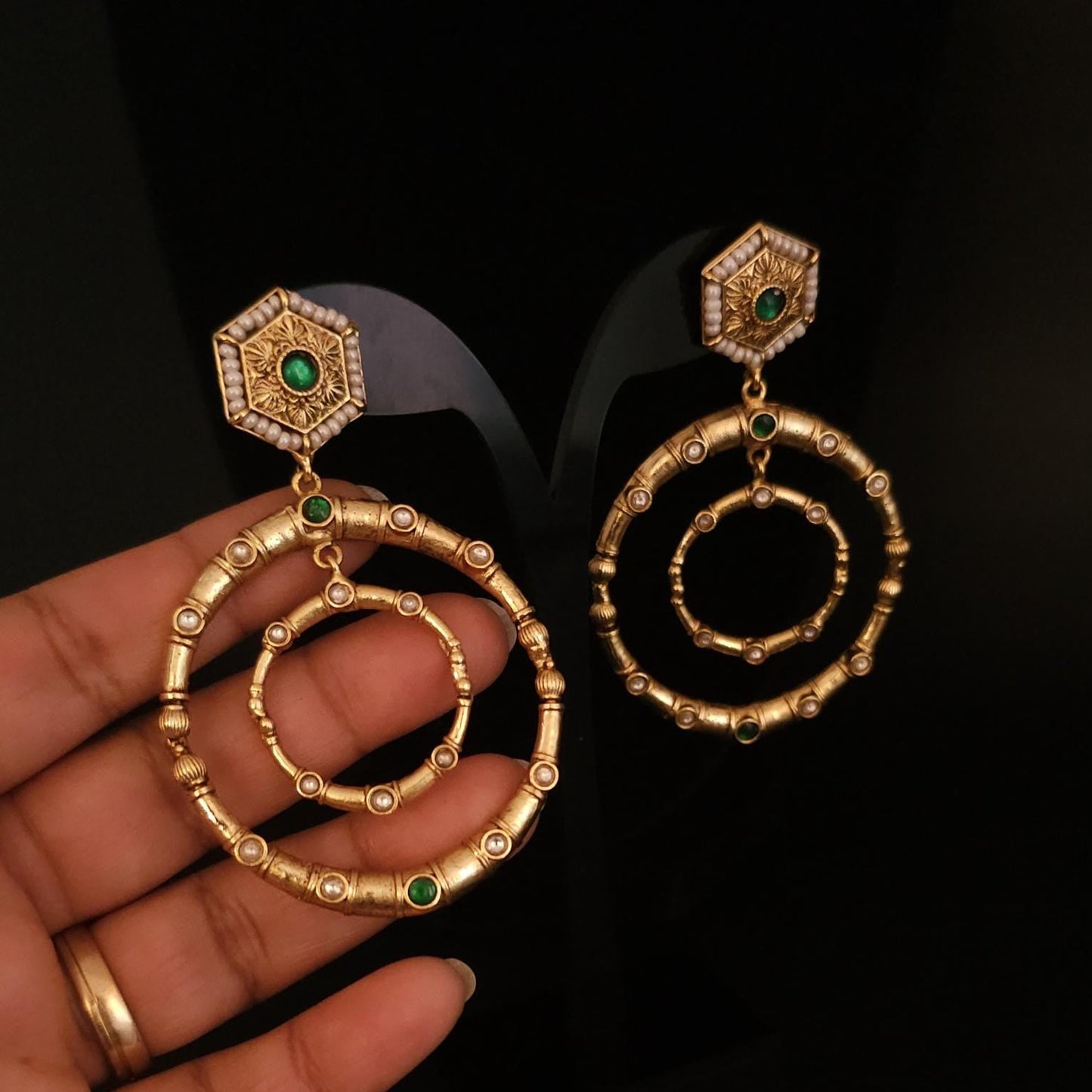 Heritage Halo Statement Earrings