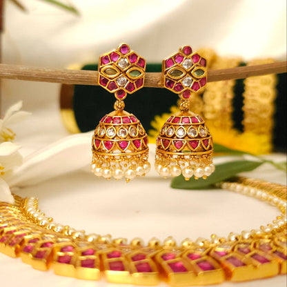Antique Gold Temple Style Kemp Choker Set