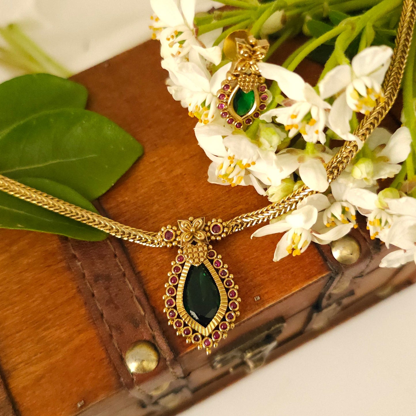 Kerala Palakka design Necklace Set