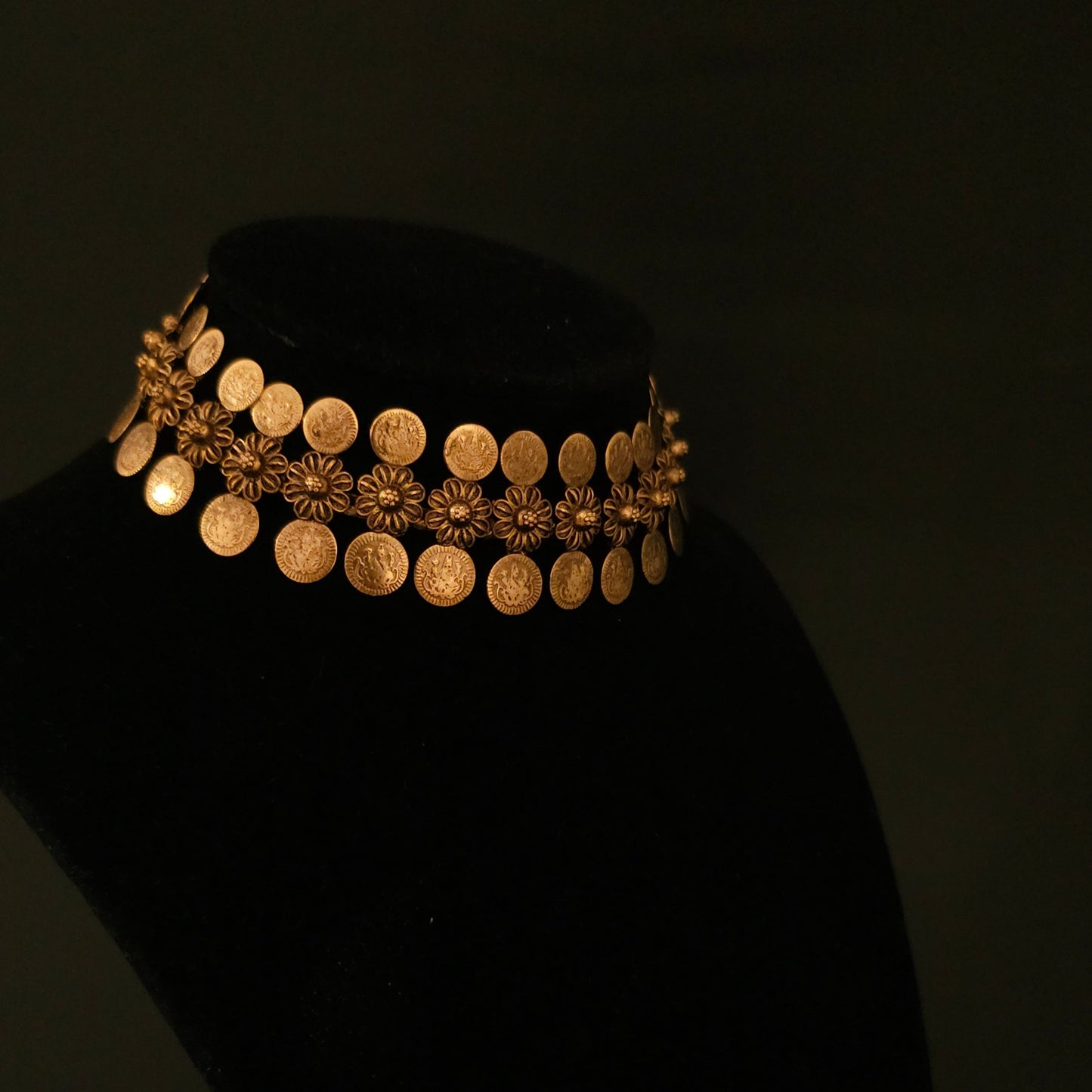 Antique Kasu Coin Necklace Set