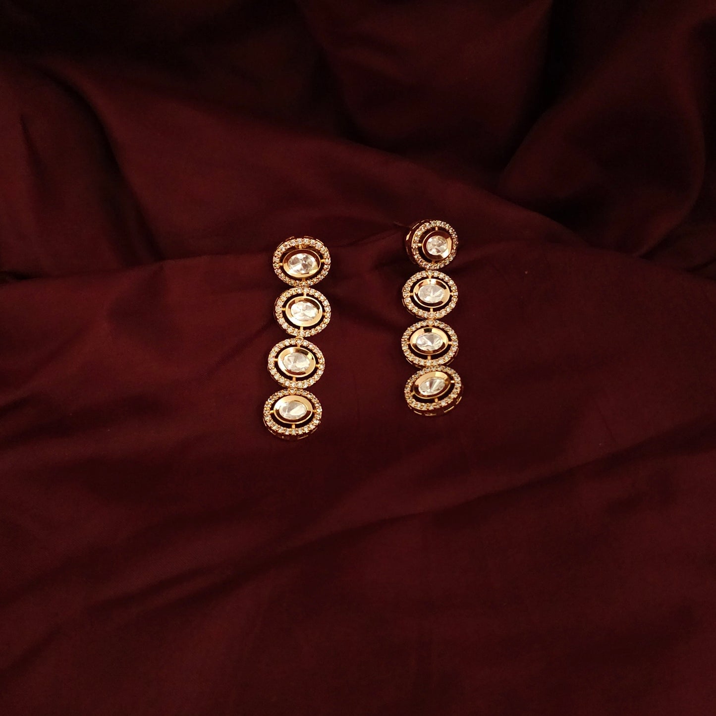 Celeste Oval Drop Earrings