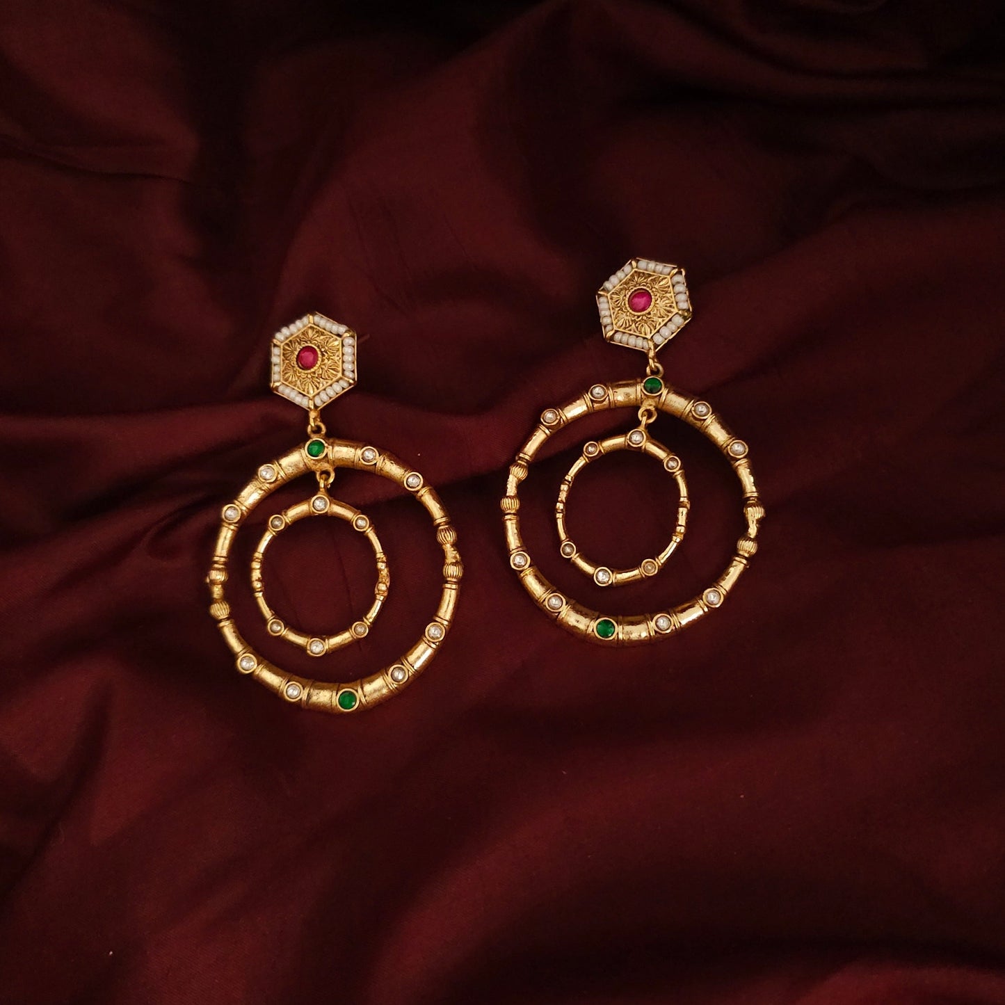 Heritage Halo Statement Earrings