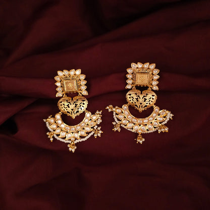 Kundan Chandbali Earrings