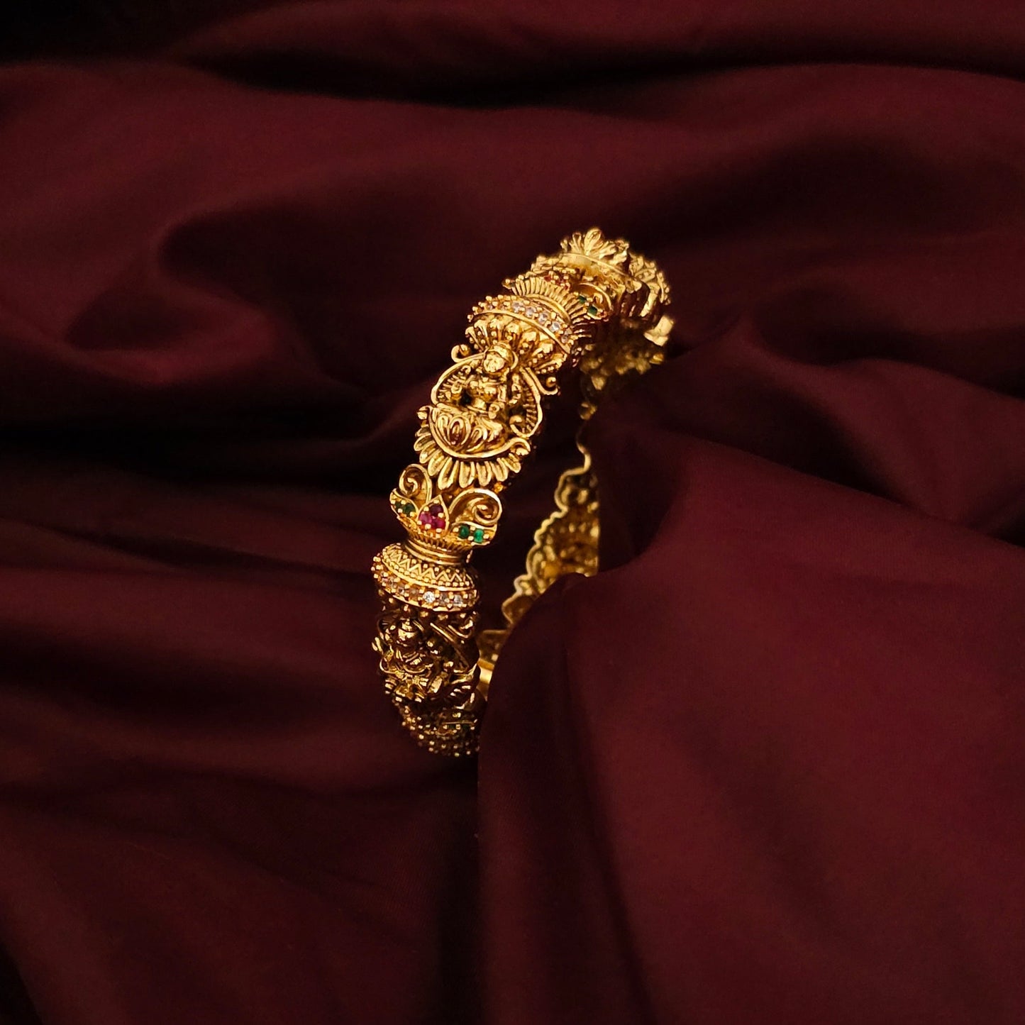 Divine Goddess Antique Gold Bangle