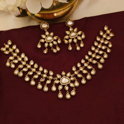 Noor Polki Kundan Statement Necklace Set