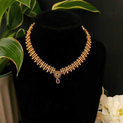 Kasavu Heritage  Necklace Set