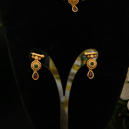 Kasavu Heritage  Necklace Set