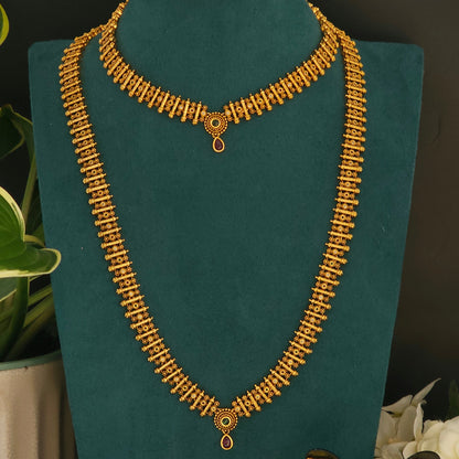 Kasavu Heritage  Necklace Set