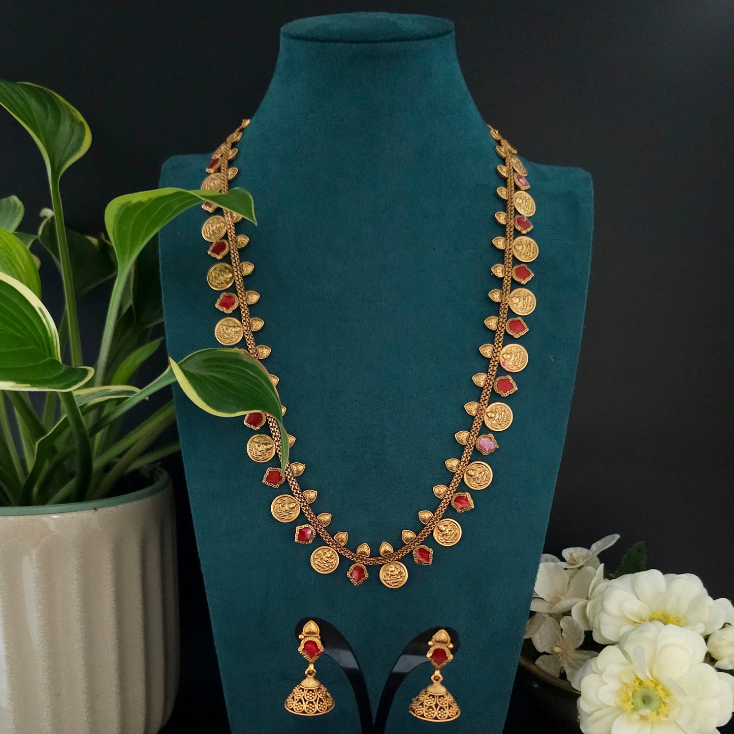 Kerala Traditional Coin Necklace Set