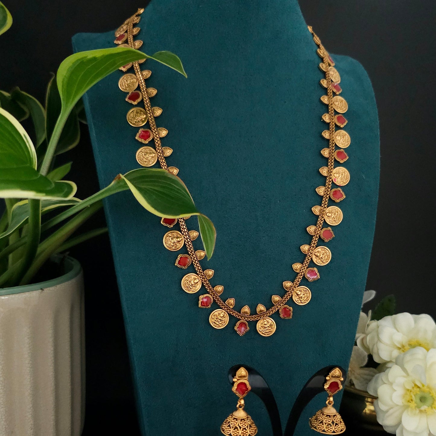 Kerala Traditional Coin Necklace Set