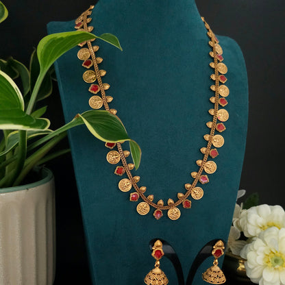 Kerala Traditional Coin Necklace Set