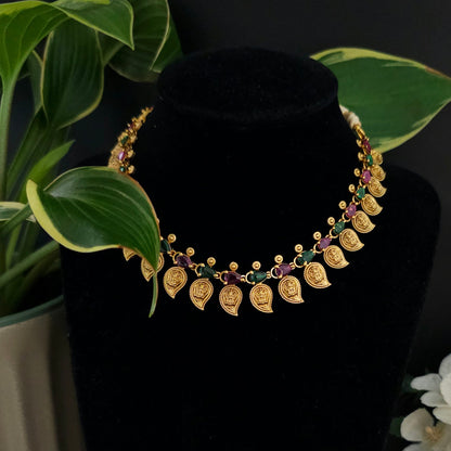 Heritage Mango Motif Necklace Set