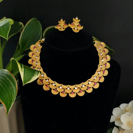Celestial Scallop AD Necklace Set