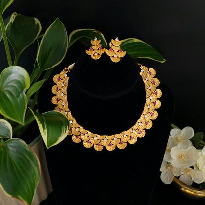 Celestial Scallop AD Necklace Set