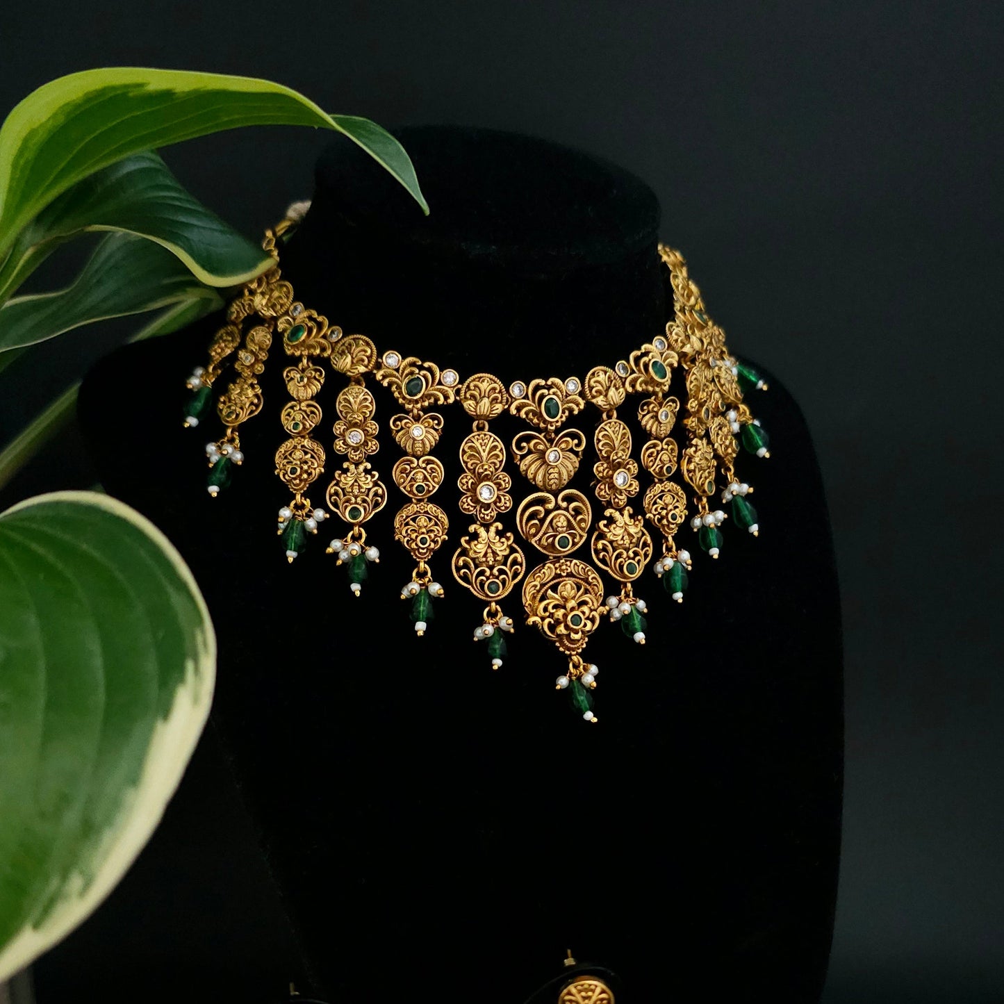 Antique Temple Necklace Set