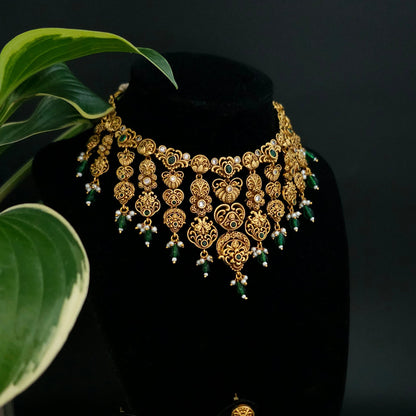 Antique Temple Necklace Set