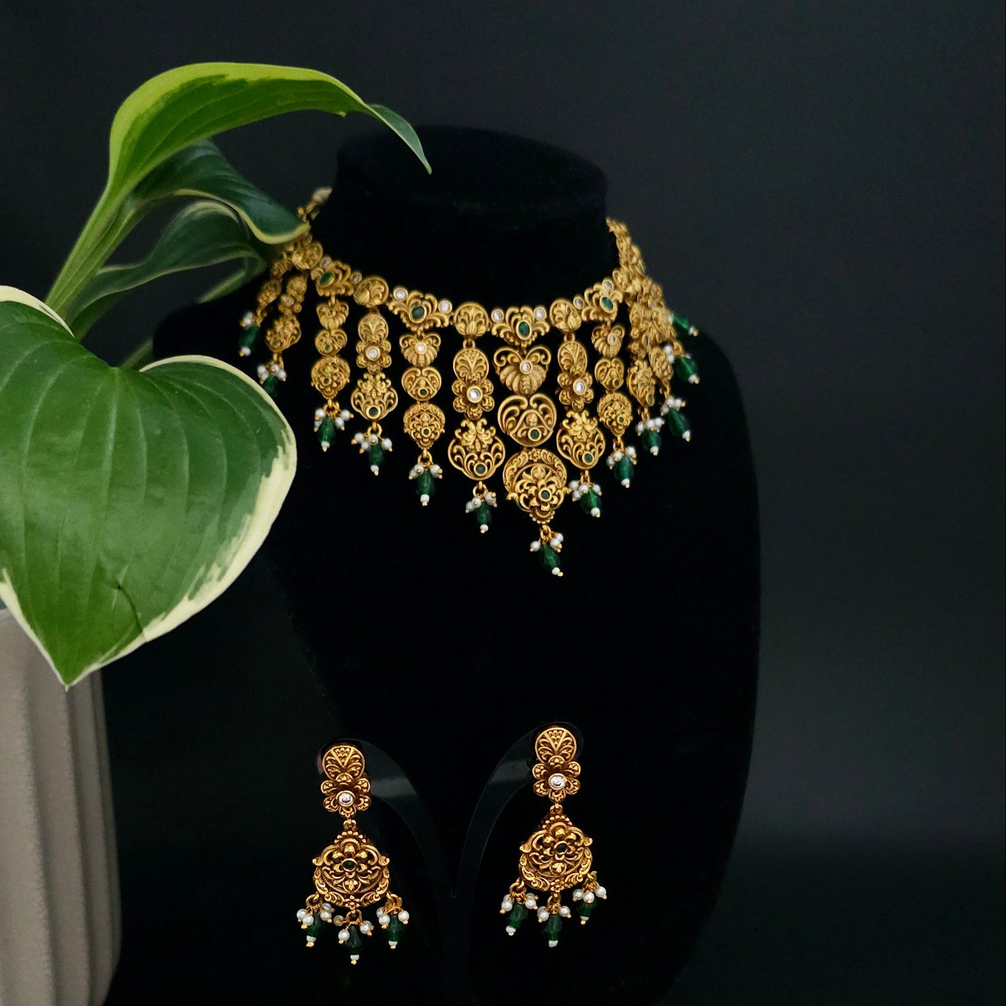 Antique Temple Necklace Set