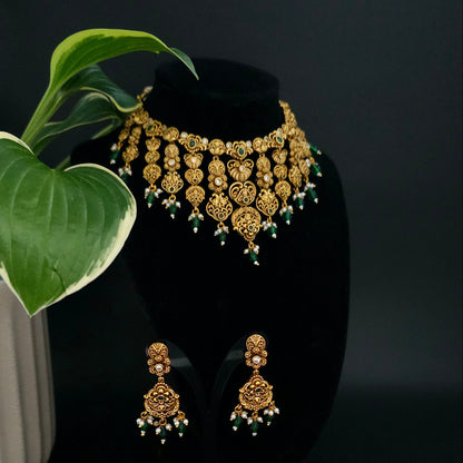 Antique Temple Necklace Set