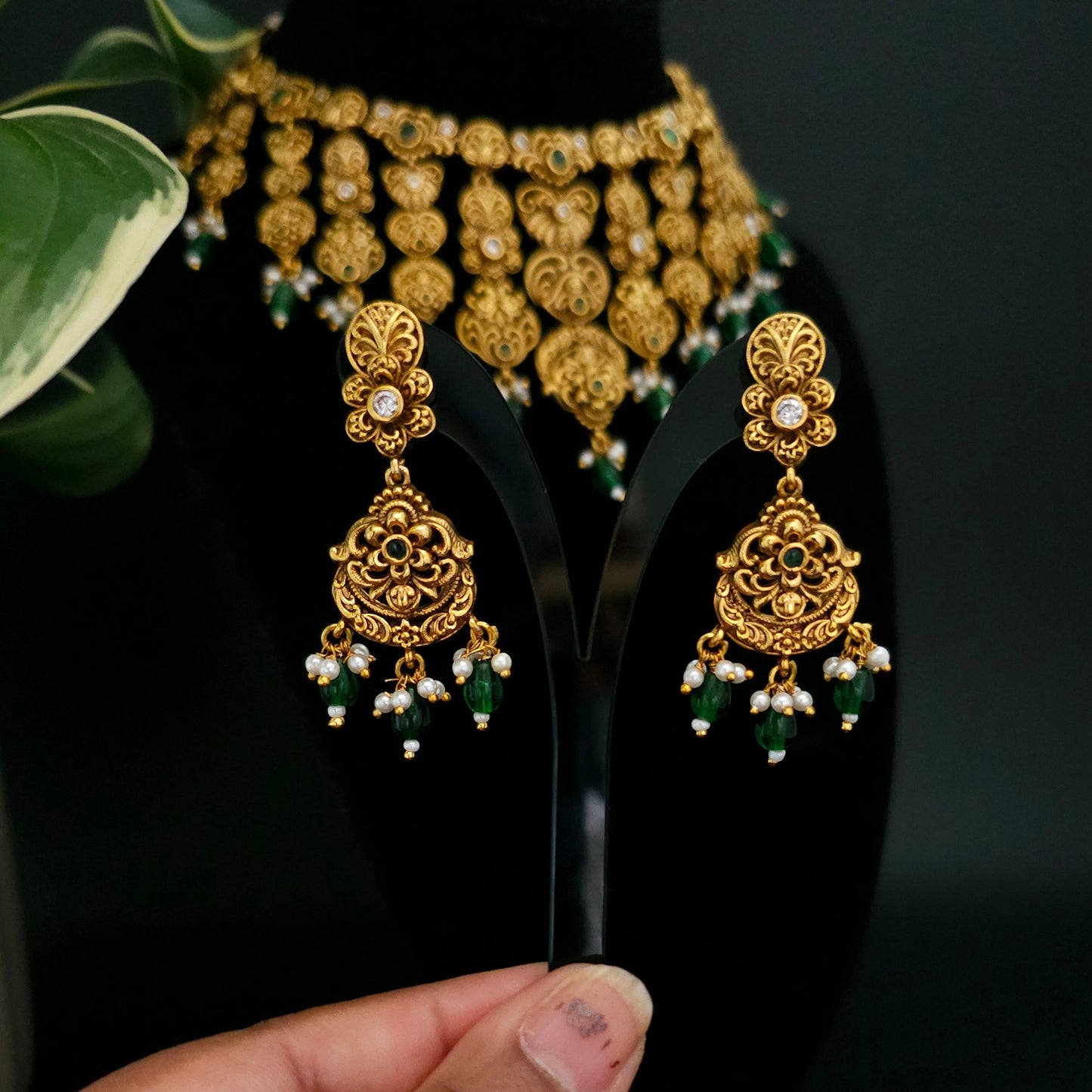 Antique Temple Necklace Set