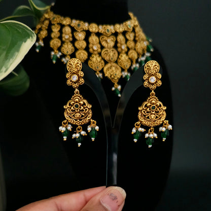 Antique Temple Necklace Set
