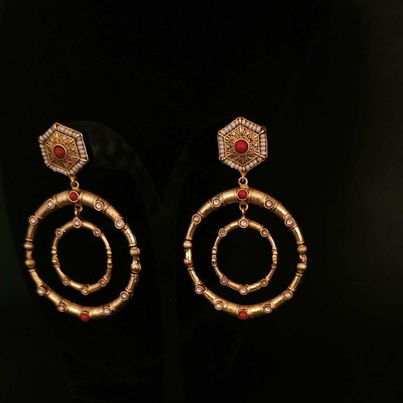 Heritage Halo Statement Earrings