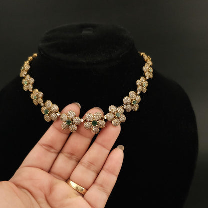 Bloom Elegance Floral Necklace Set